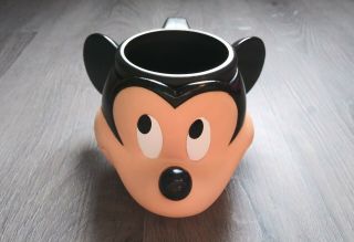Vintage Applause Disney Mickey Mouse Head Plastic 3d Mug Coffee Tea Cup