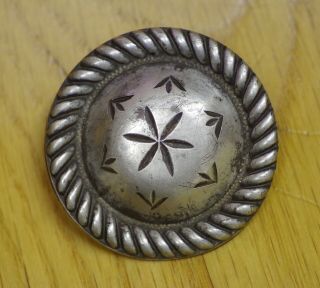 Vintage Sterling Silver Rope Edged Conchos