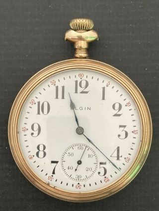 Vintage Elgin 15 Jewels Gold Filled Pocket Watch