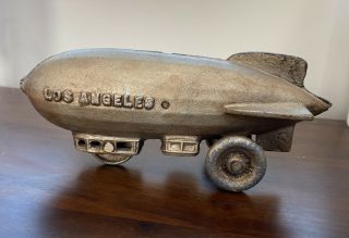Cast Iron Blimp Toy 1932 Los Angeles Olympics Souvenir Kenton Hardware Zeppelin
