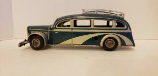 Tipp - Co /Tippco Tin Toy Wind Up STREAMLINE BUS 901 Made In US Zone Germany 1945 2