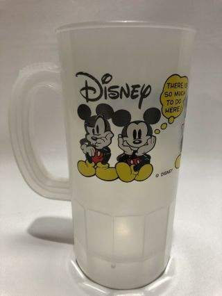 Vintage Usa Disney 22 Plastic Mug Cup Mickey Mouse Walt Disney World