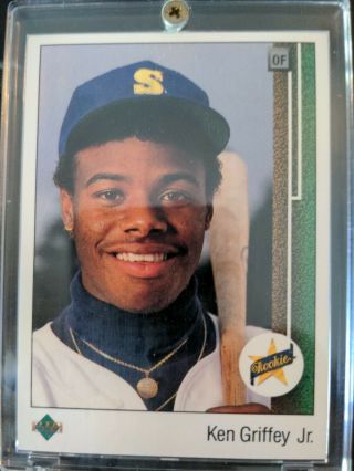 1989 Upper Deck Ken Griffey Jr.  1 Vintage Baseball Card Rookie Rc Psa Ready
