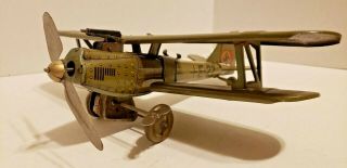 Tippco E - 27,  Double Decker,  Wind Up Tin Toy,  Gun & Sparks Pre - War Germany 1930 