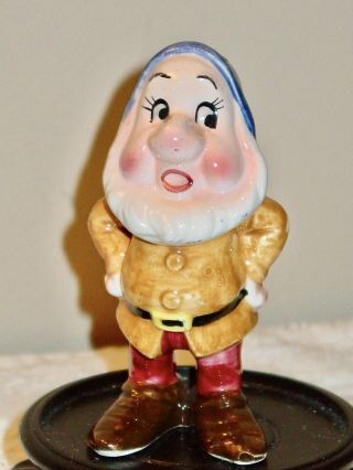 Rare Vintage Disney Porcelain Figurine Sneezy Dwarf Snow White