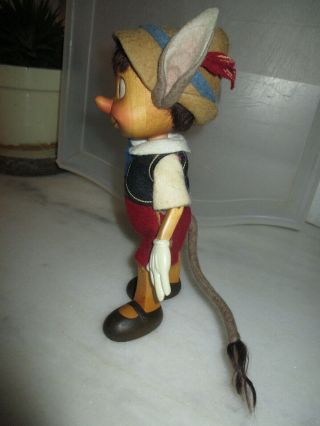 R John Wright Pleasure Island Pinocchio Hand carved wooden jointed Doll 2