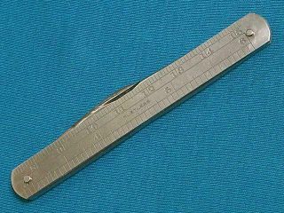 Vintage G Ibberson Sheffield Folding Rule Ruler Pen Knife Knives Old Pocket Jack