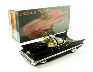 1957 Lincoln Futura Concept Car 11” (28 Cm) Japanese Tin Car By Alps Nr