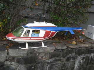 Vintage Jet Ranger Funkey Radio Control Helicopter 1978 Hirobo Bell 206