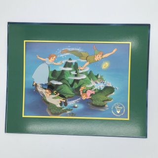 Exclusive Disney Store Commemorative Peter Pan Lithograph,  Frame & Folder ✨exc✨