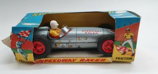 Tin Toy Tomiyama Friction Speedway Racer - Box -