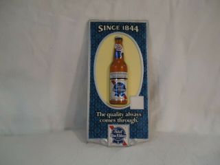 Vintage Pabst Blue Ribbon Pbr Beer Bottle Sign Display Advertising Nos,