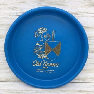 Vintage Blue Plastic Old Vienna O.  V.  Beer Tray Buffalo Ny Century Canada