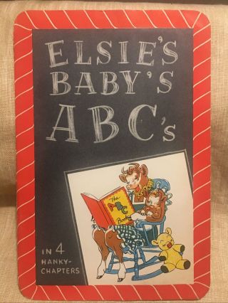 Elsie Elsie’s The Cow Baby’s Abc’s In 4 Vintage Borden 