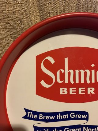 Vintage Schmidt Beer Tray “The Brew That Grew” 13 