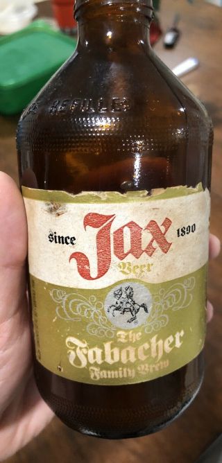 Jax Beer Bottle Orleans Collectible Vintage Antique