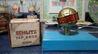 Vintage Schlitz Globe Beer Tap Handle Knob Old Stock
