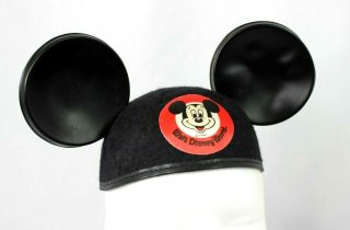 Vintage 1960’s Walt Disney World Mickey Mouse Ear Hat Cap Jacobson Usa Youth