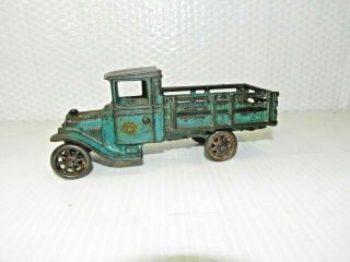 1926 Arcade No 203 Cast Iron Ford Model - T Stake Truck
