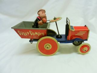 Marx Popeye Dippy Dumper Tin Wind Up 1930 