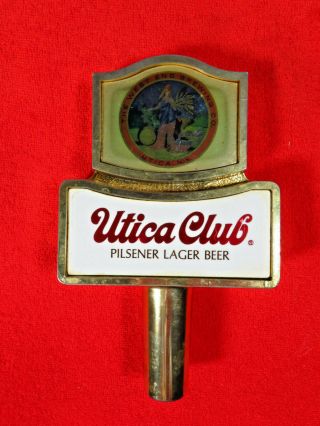 Vtg Utica Club Beer Tap Handle The West End Brewing Co.  Utica Ny