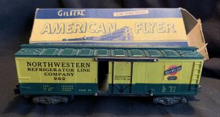 Gilbert American Flyer Northwestern Refrigerator Car S - Gauge Vintage 1950 - 60 