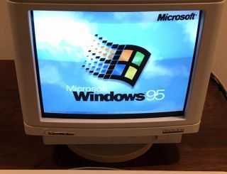 Gateway 2000 Vintage 14” Crt Computer Monitor Model Cs1572dg Retro Gaming 90s