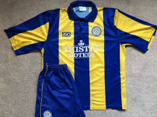 Vintage Leeds United 1993/94 Season Asics Thistle Hotels Away Shirt Xl,  Shorts
