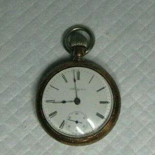 3 Vintage Pocket Watches Elgin And 2 Watch Chains