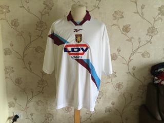 1999 - 2000 Aston Villa Away Shirt,  Vgc Adults 50/52,  Reebok,  Vintage