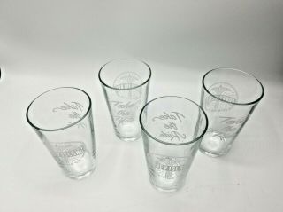 Coney Island Brewing Company Beer Pint Glass 16 oz Set of 4 Glasses 2