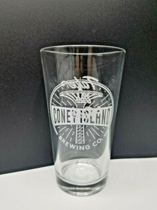 Coney Island Brewing Company Beer Pint Glass 16 oz Set of 4 Glasses 3