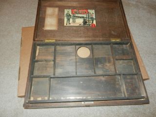 A C Gilbert Erector 7 Set Box,  1915 Vintage,