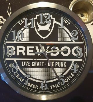 Brew Dog Brewdog Lager Beer Clock Man Cave Bar