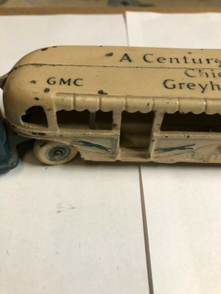 1933 Greyhound lines century of progress cast iron bus Arcade mfg.  co 2