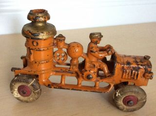 Cast Iron Fire Engine Pumper Truck 5 3/4” Kenton Hubley Arcade A.  C.  Williams