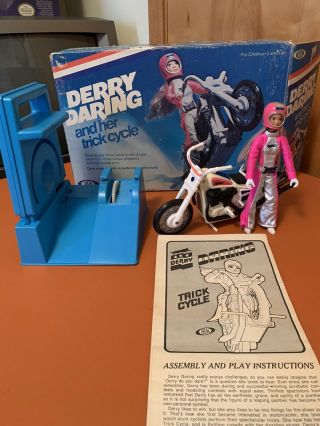 Vintage 1975 Ideal Derry Daring Stunt Cycle Awesome Evel Knievel