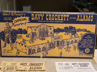 Marx Walt Disney’s Davy Crockett At The Alamo Play Set Box 3530