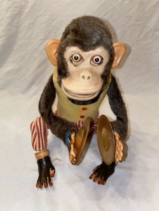 Musical Jolly Chimp Cymbal Monkey Vintage Battery Operated Tin You
