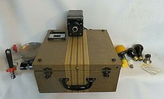 Vintage Kodak Portable Miniature Enlarger Model 1,  W/case/bulbs/mount