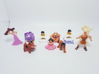 Disney Nestle Toy Mini Figures Set Of 10 Hercules,  Aladdin,  Lion King