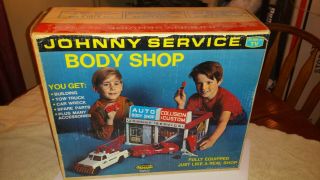 Topper Toys Johnny Service Auto Body Shop Rare Nos