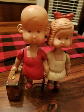 Henry & Henrietta Travelers Wind - Up Toy Celluloid Carl Anderson Comic Character