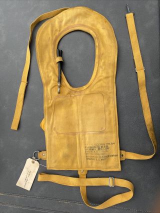 Vintage 1947 Mae West - Us Rubber Company Pneumatic Life Vest Wwll Era
