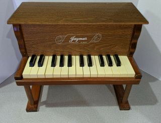 Vintage Jaymar Childs Toy Piano 25 Keys All 12.  25 " Tall Made In Usa
