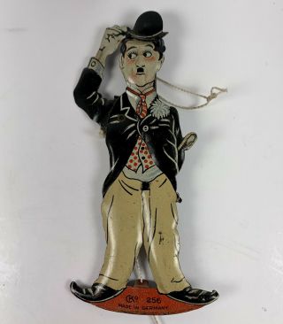 Kellerman CKO Germany Penny Tin Toy Charlie Chaplin Hat Tipper Movie Actor 256 2