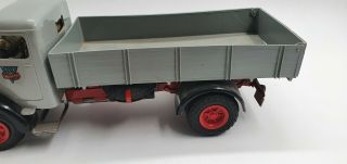 Arnold,  West Germany - Length 30 cm - Plastic/tin MAN truck No.  3500 with wind - up 5