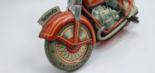 Tin Toy TECHNOFIX Wind up MOTORCYCLE GE 258 2