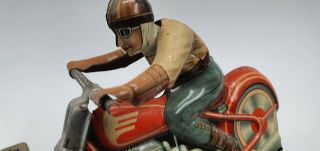 Tin Toy TECHNOFIX Wind up MOTORCYCLE GE 258 3