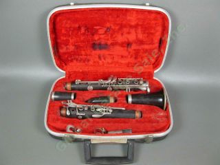 Vintage Buffet Crampon Evette Wood Clarinet D Series & Case D4774 Paris France